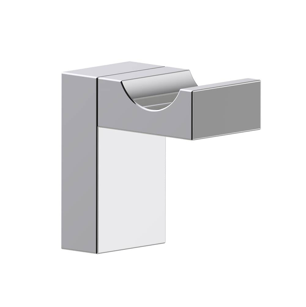 Kartners - BERLIN - Single Prong Robe Hook (L-shaped) -Polished Nickel - Polished Nickel