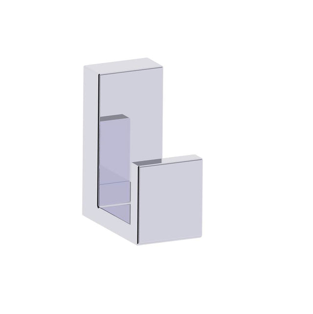 Kartners - BERLIN - Deep Robe Hook Solid Back-Polished Chrome - Polished Chrome