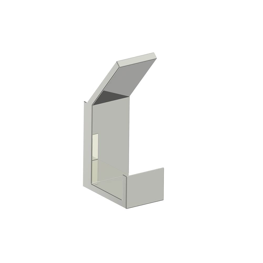 Kartners - BERLIN - Single Prong Robe Hook-Polished Nickel - Polished Nickel