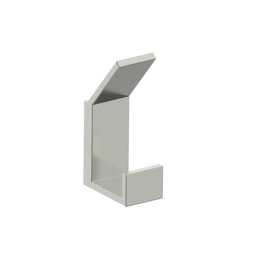 Kartners - BERLIN - Single Prong Robe Hook-Brushed Nickel - Brushed Nickel