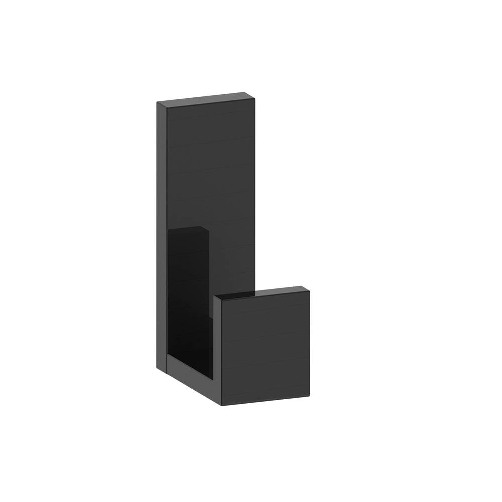 Kartners - BERLIN - 4-inch Large Coat Hook-Matte Black - Matte Black