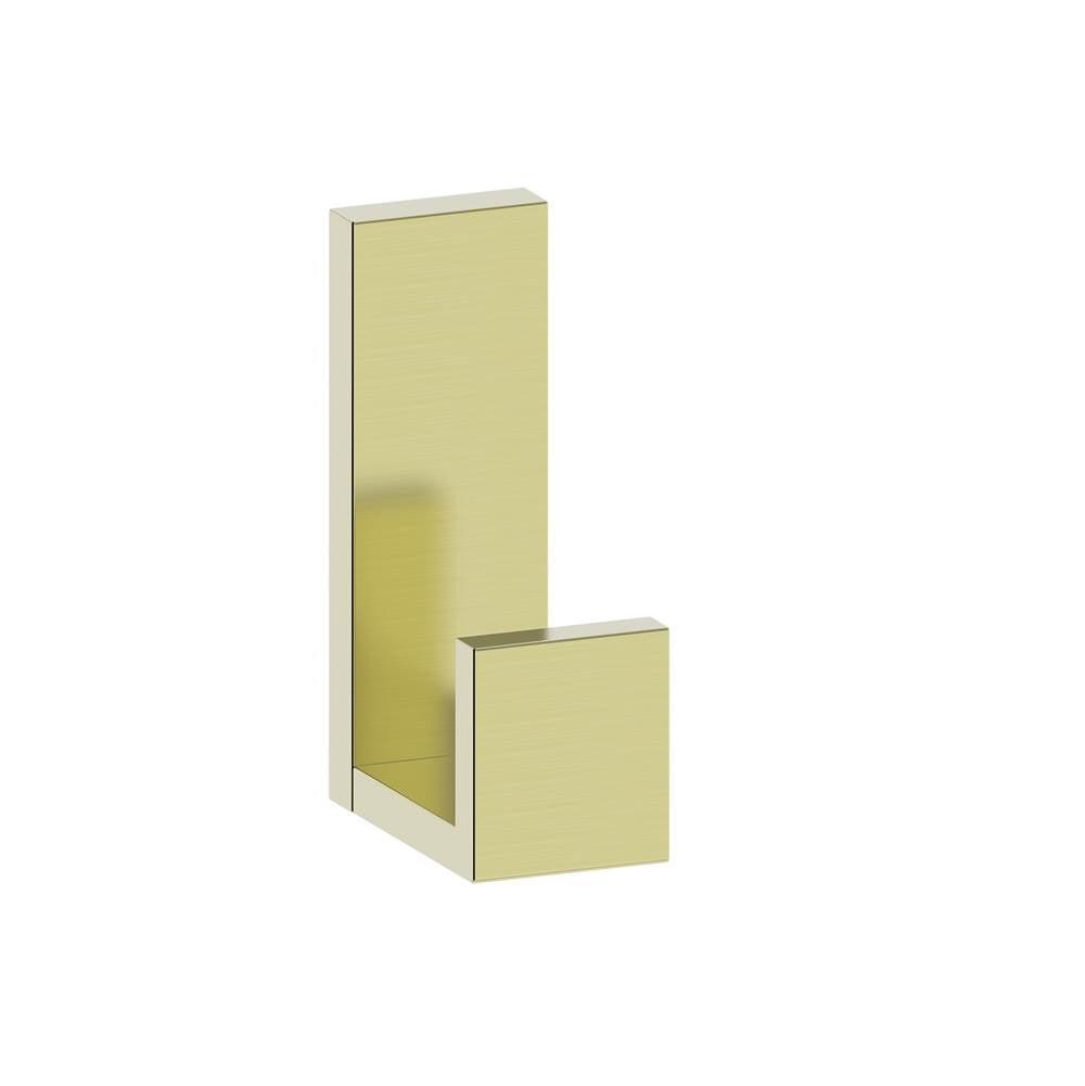 Kartners - BERLIN - 4-inch Large Coat Hook-Brushed Brass - Brushed Brass