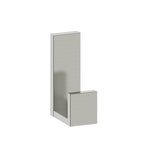 Kartners - BERLIN - 4-inch Large Coat Hook Solid Back-Brushed Nickel - Brushed Nickel