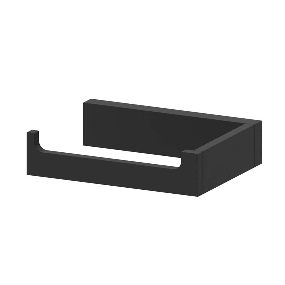 Kartners - BERLIN - Toilet Paper Holder (Left)-Matte Black - Matte Black