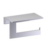 Kartners - BERLIN - Shelf with Toilet Paper Holder-Polished Chrome - Polished Chrome