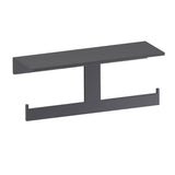 Kartners - BERLIN - Shelf with Toilet Paper Holder-Matte Black - Matte Black