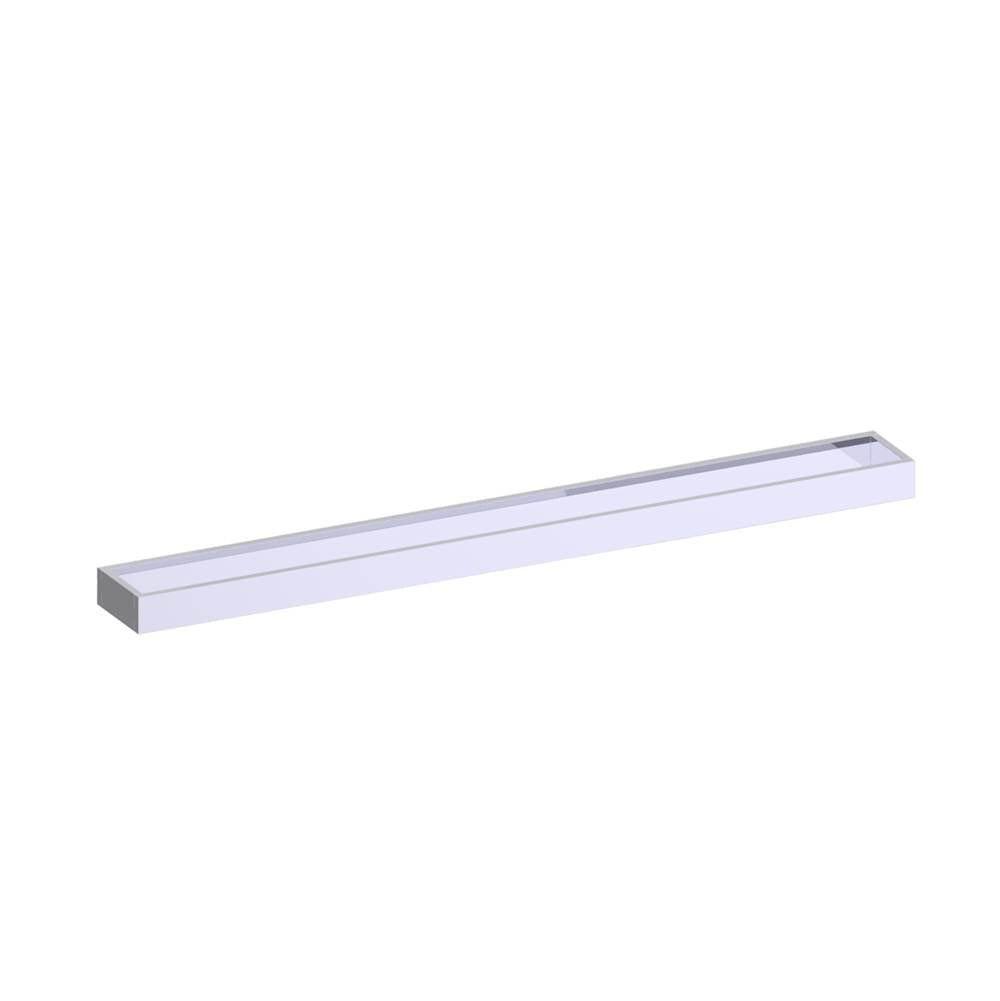Kartners - BERLIN - 18-inch Bathroom Towel Bar (Solid Back)-Polished Chrome - Polished Chrome