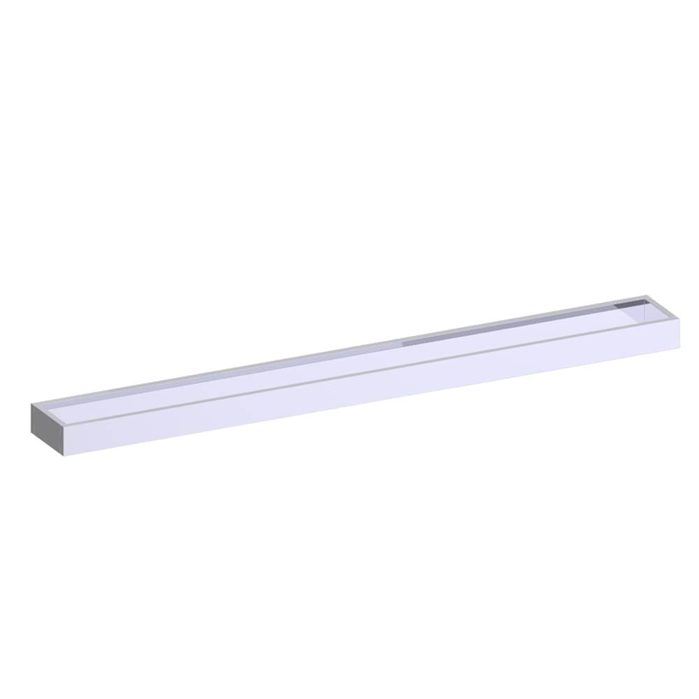 Kartners - BERLIN - 24-inch Bathroom Towel Bar (solid back)-Polished Chrome - Polished Chrome