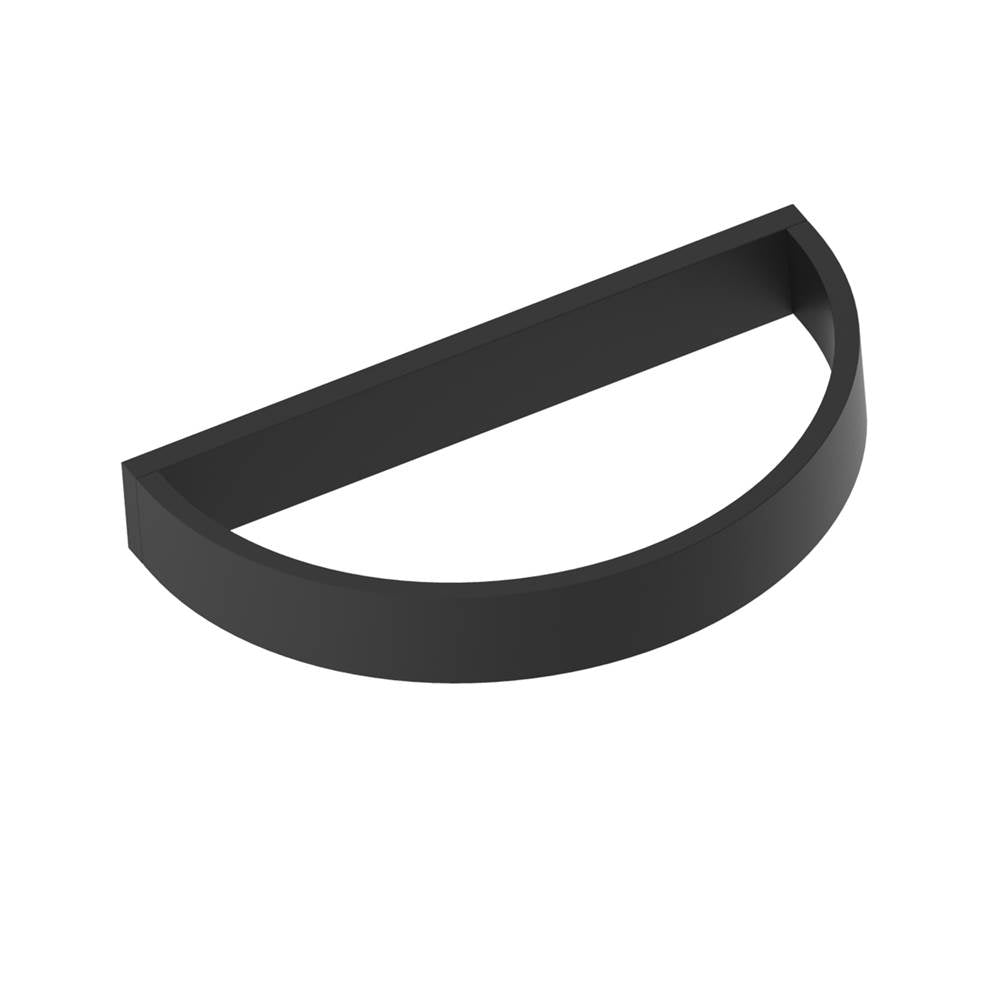Kartners - BERLIN - Half Moon Towel Ring-Matte Black - Matte Black