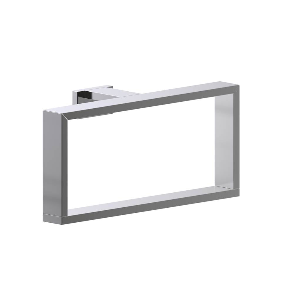 Kartners - BERLIN - Rectangluar Towel Ring-Brushed Nickel - Brushed Nickel