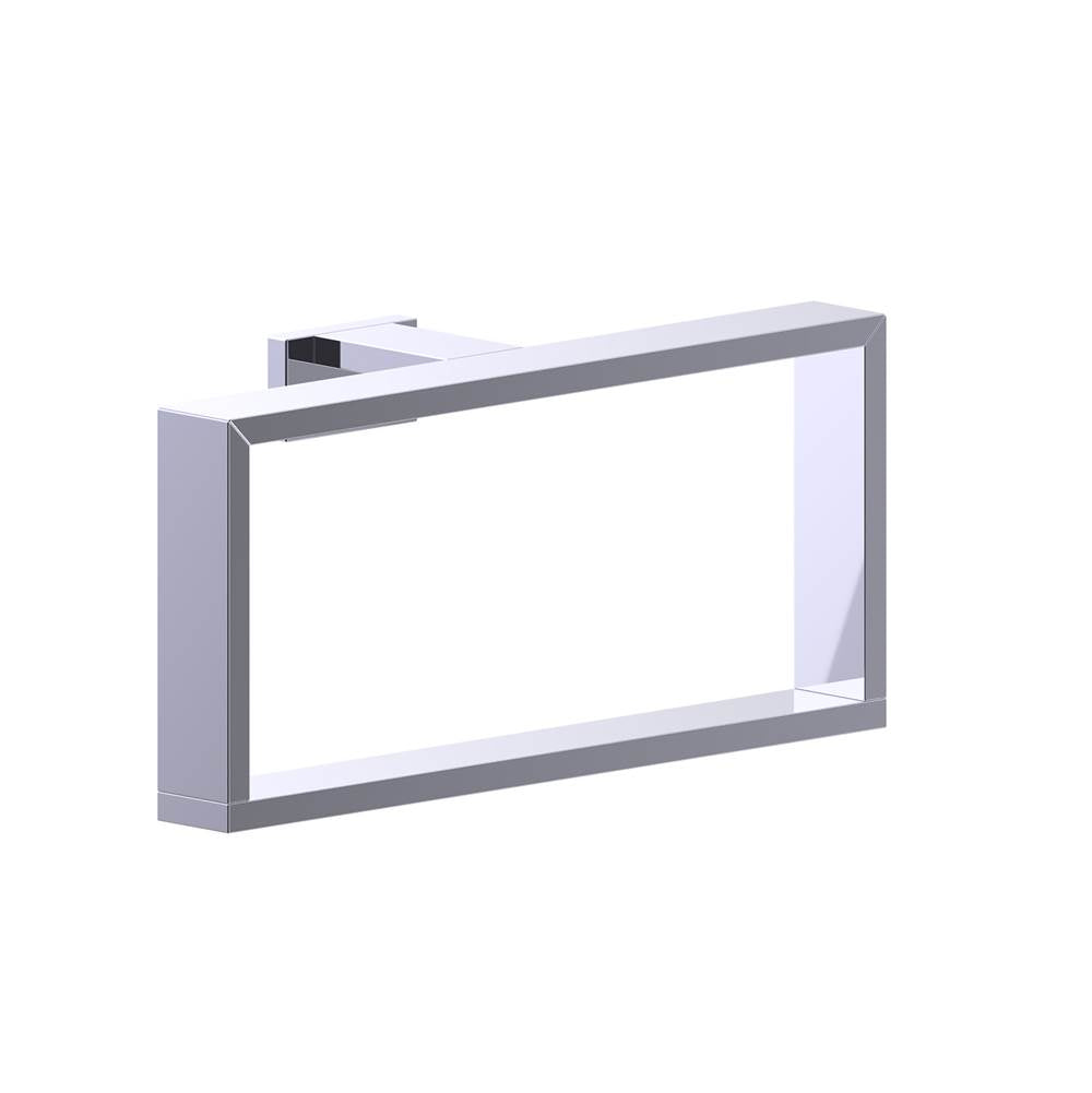 Kartners - BERLIN - Rectangluar Towel Ring-Polished Chrome - Polished Chrome