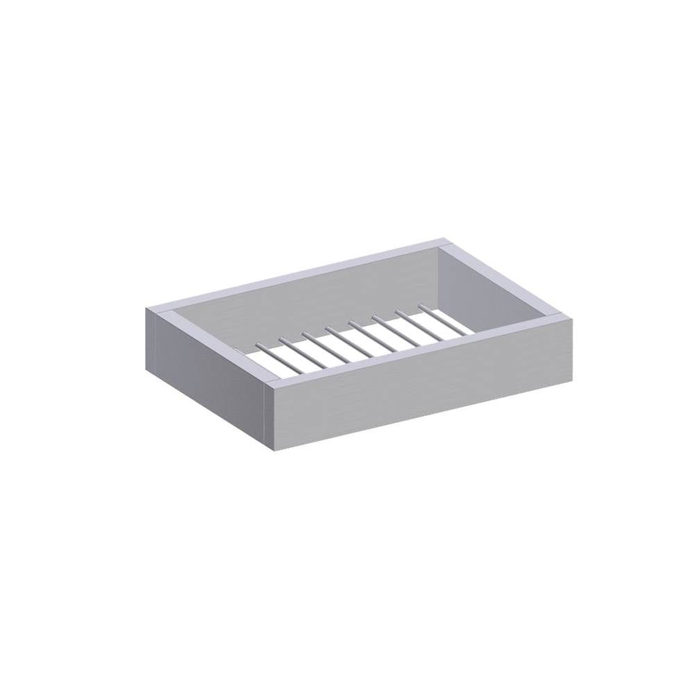 Kartners - BERLIN - Wall Mounted Soap Basket-Brushed Nickel - Brushed Nickel