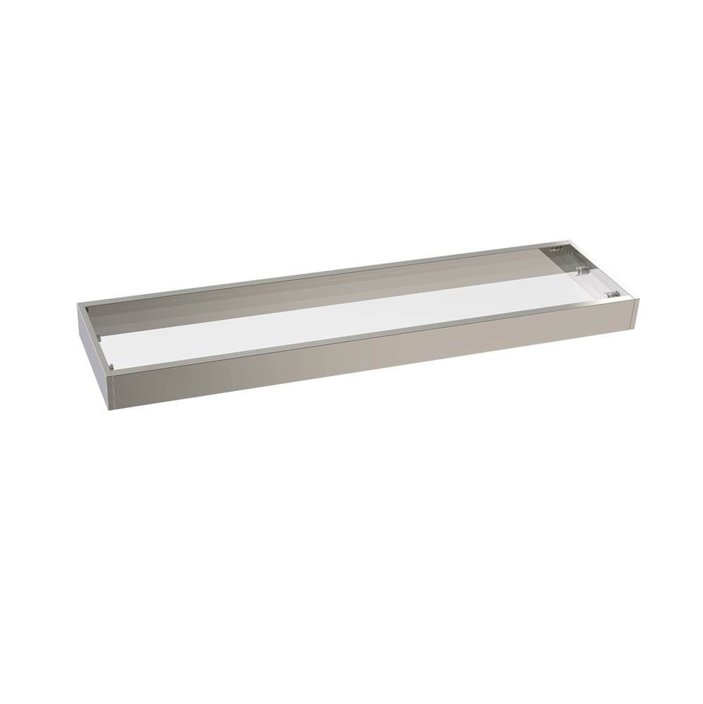 Kartners - BERLIN - 21-inch Glass Shelf -Polished Nickel - Polished Nickel