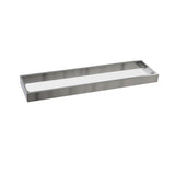 Kartners - BERLIN - 21-inch Glass Shelf -Brushed Nickel - Brushed Nickel