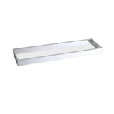 Kartners - BERLIN - 21-inch Glass Shelf -Polished Chrome - Polished Chrome