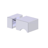 Kartners - BERLIN - Single Shower Door Handle-Polished Chrome - Polished Chrome