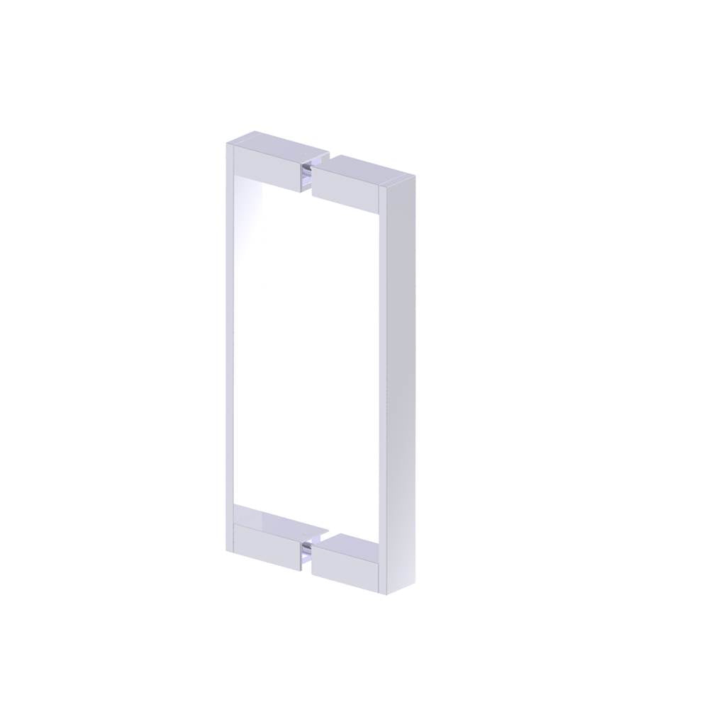Kartners - BERLIN - 12-inch Double Shower Door Handle-Polished Chrome - Polished Chrome