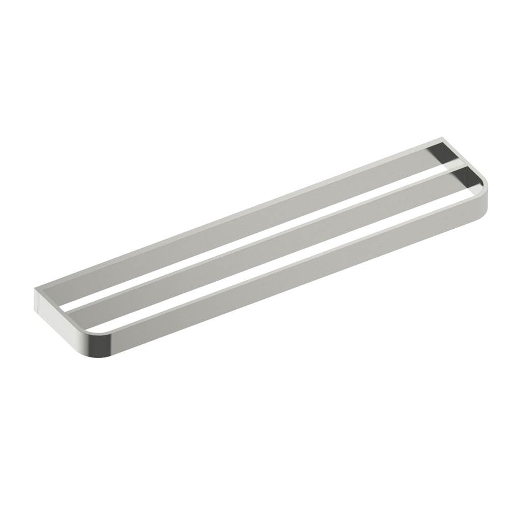 Kartners - BONN - 24-inch Double Bathroom Towel Bar-Brushed Nickel - Brushed Nickel