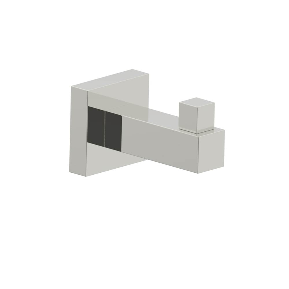 Kartners - LONDON - Single Prong Robe Hook-Polished Nickel - Polished Nickel