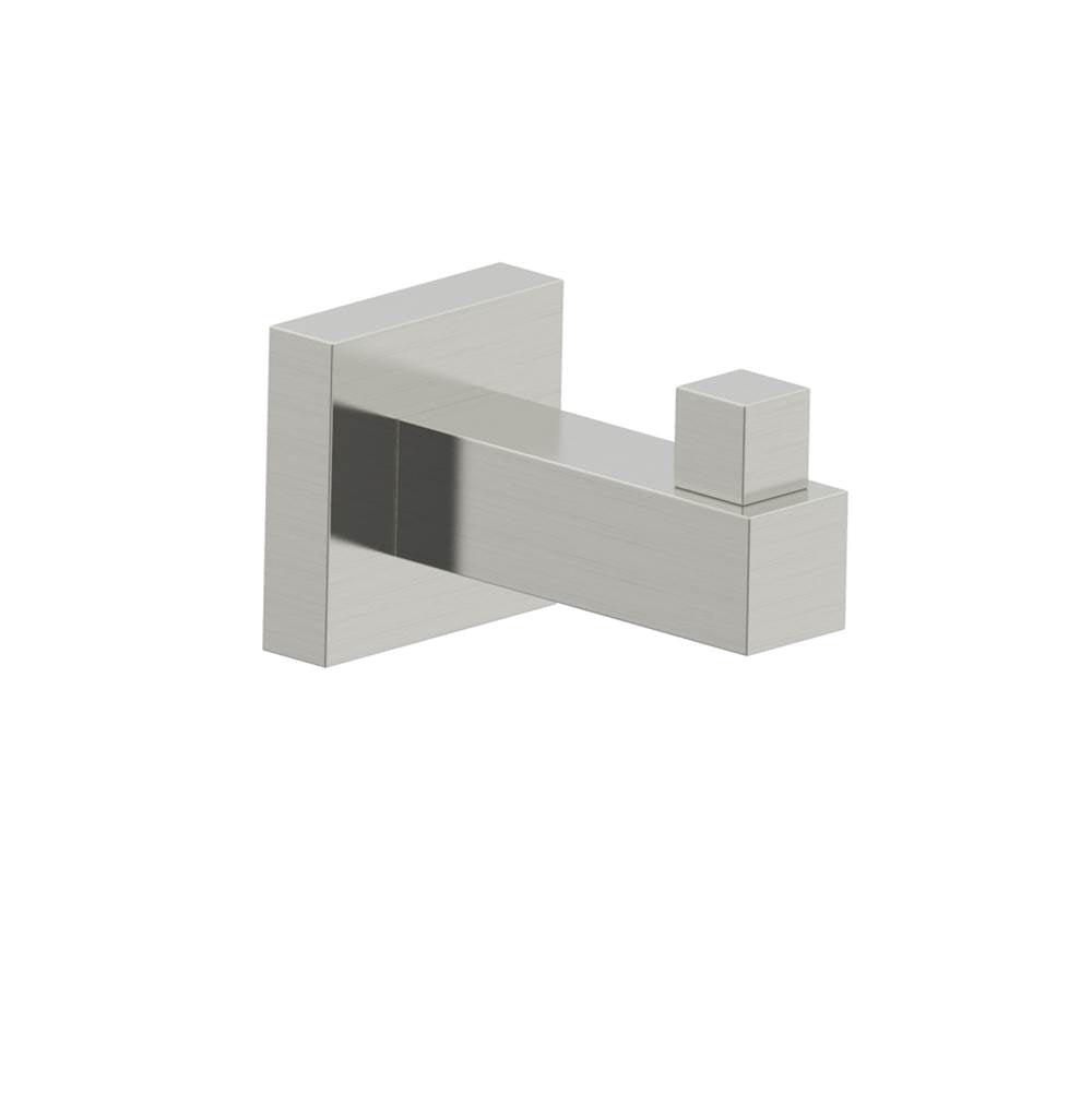 Kartners - LONDON - Single Prong Robe Hook-Brushed Nickel - Brushed Nickel