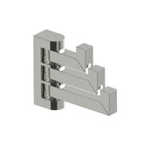 Kartners - LONDON - Triple Prong Robe Hook-Polished Nickel - Polished Nickel