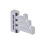 Kartners - LONDON - Triple Prong Robe Hook-Polished Chrome - Polished Chrome
