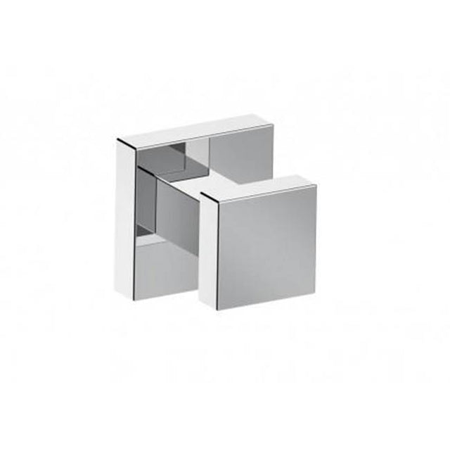 Kartners - LONDON - Square Robe Hook with Rosette-Prosecco Bronze - Prosecco Bronze