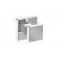 Kartners - LONDON - Square Robe Hook with Rosette-Prosecco Bronze - Prosecco Bronze