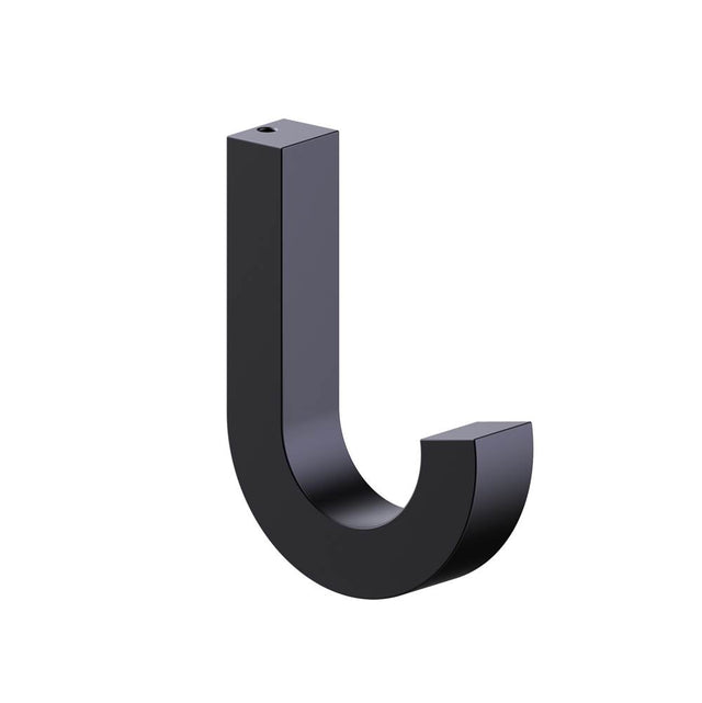 Kartners - LONDON - Large Robe Hook-Matte Black - Matte Black