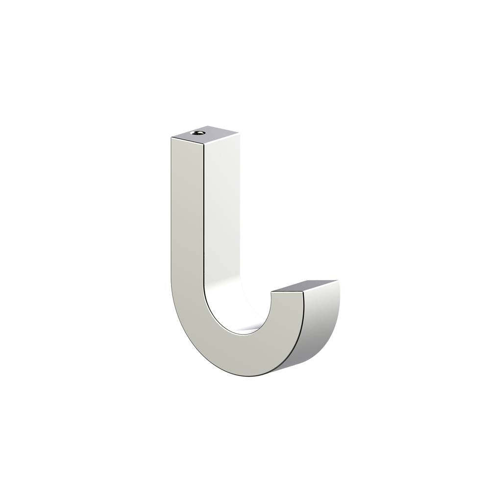 Kartners - LONDON - Small Robe Hook-Polished Nickel - Polished Nickel