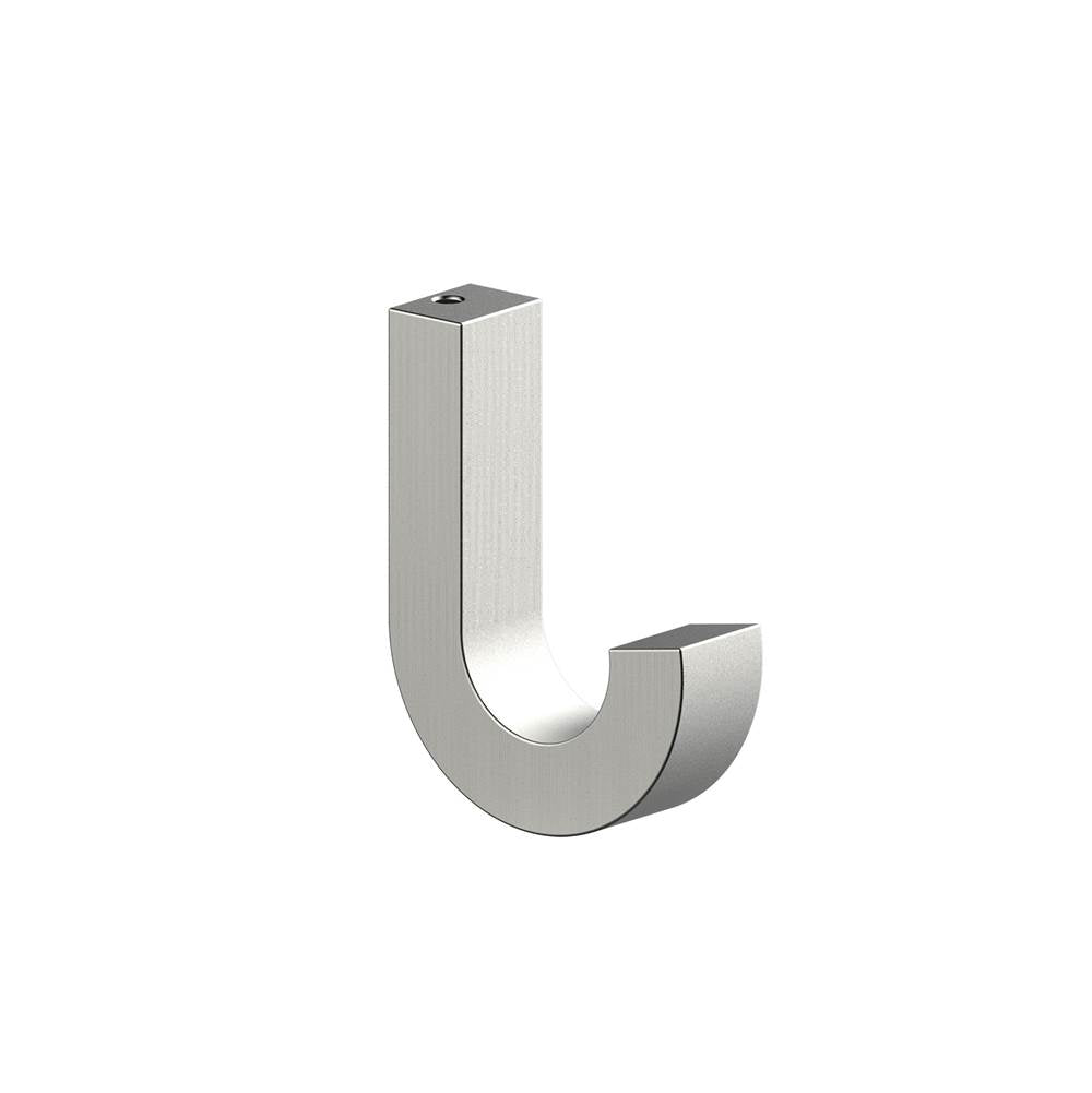 Kartners - LONDON - Small Robe Hook-Brushed Nickel - Brushed Nickel