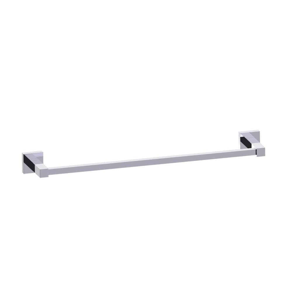 Kartners - LONDON - 18-inch Bathroom Towel Bar-Polished Chrome - Polished Chrome