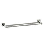 Kartners - LONDON - 18-inch Double Bathroom Towel Bar-Brushed Nickel - Brushed Nickel