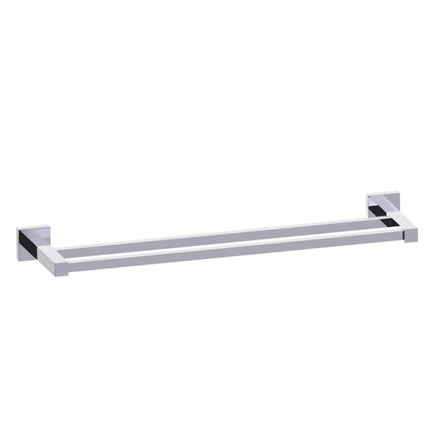 Kartners - LONDON - 18-inch Double Bathroom Towel Bar-Polished Chrome - Polished Chrome