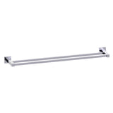 Kartners - LONDON - 24-inch Double Bathroom Towel Bar-Polished Chrome - Polished Chrome