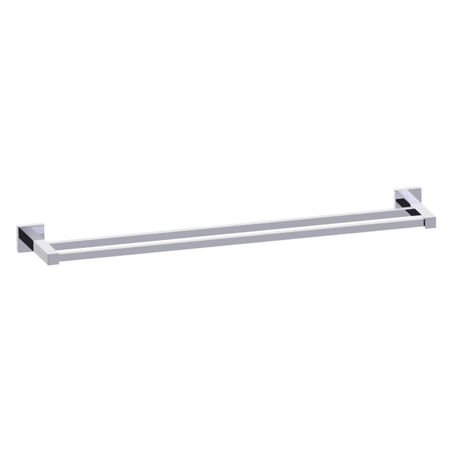 Kartners - LONDON - 24-inch Double Bathroom Towel Bar-Polished Chrome - Polished Chrome
