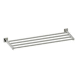 Kartners - LONDON - 24-inch Towel  Shelf-Brushed Nickel - Brushed Nickel