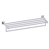 Kartners - LONDON - Towel  Shelf with 24-inch Bathroom Towel Bar-Polished Chrome - Polished Chrome