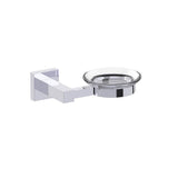 Kartners - LONDON - Wall Mounted Soap Dish with Chrome Glass-Polished Chrome - Polished Chrome