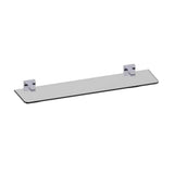 Kartners - LONDON - 20-inch Glass Shelf-Polished Chrome - Polished Chrome
