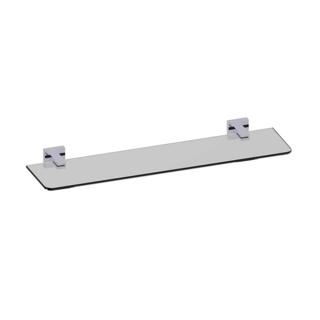 Kartners - LONDON - 20-inch Glass Shelf-Polished Chrome - Polished Chrome