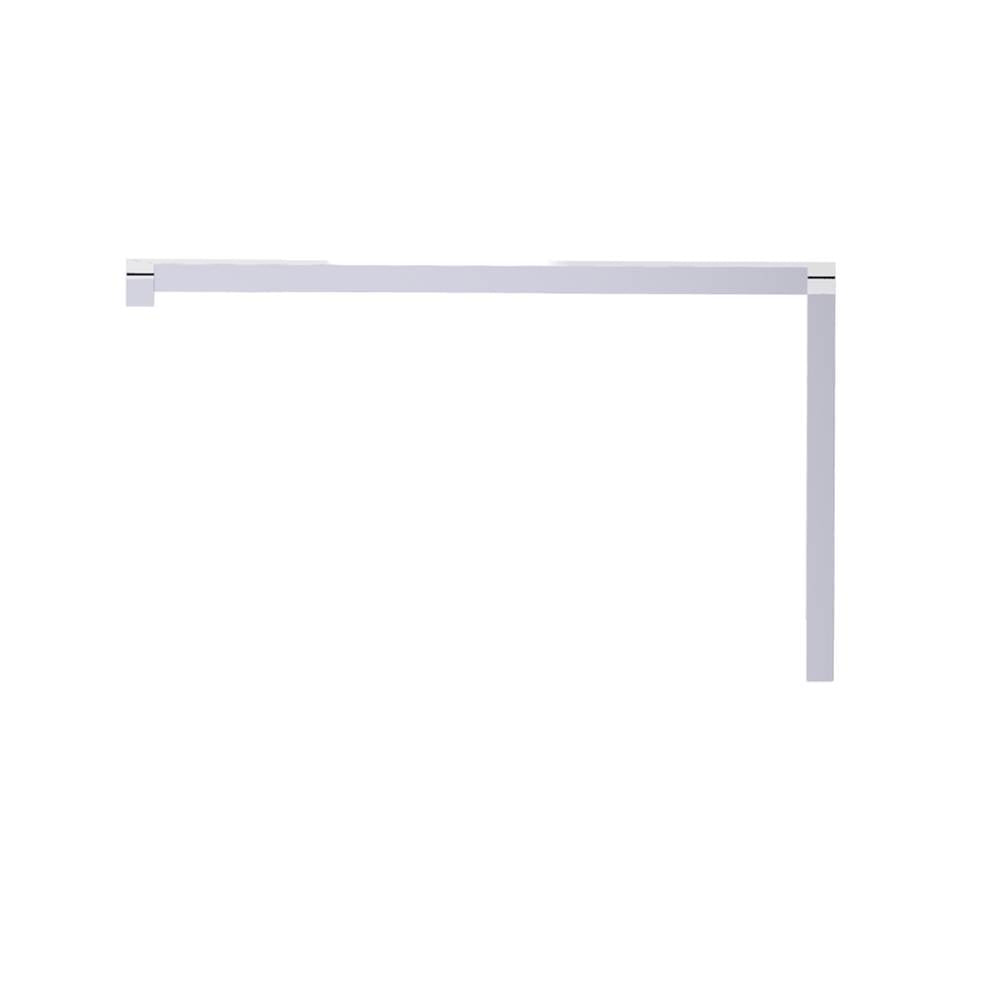 Kartners - LONDON - 8-inch x 18-inch Offset Shower Door Handle -Polished Chrome - Polished Chrome