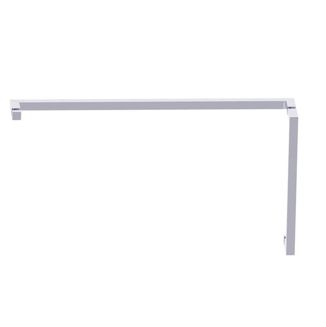 Kartners - LONDON - 12-inch x 24-inch Offset Shower Door Handle -Polished Chrome - Polished Chrome