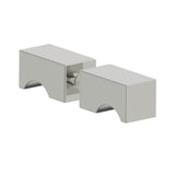 Kartners - LONDON - Double Shower Door Handle-Polished Nickel - Polished Nickel