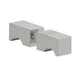 Kartners - LONDON - Double Shower Door Handle-Brushed Nickel - Brushed Nickel