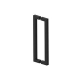 Kartners - LONDON - 12-inch Double Shower Door Handle-Matte Black - Matte Black