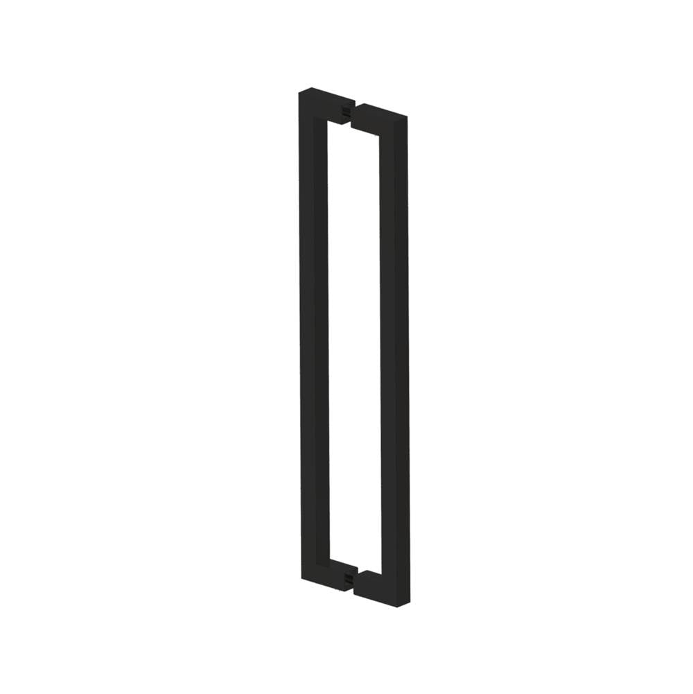 Kartners - LONDON - 18-inch Double Shower Door Handle-Matte Black - Matte Black