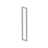 Kartners - LONDON - 24-inch Double Shower Door Handle-Brushed Nickel - Brushed Nickel