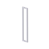 Kartners - LONDON - 24-inch Double Shower Door Handle-Polished Chrome - Polished Chrome