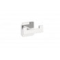 Kartners - MILAN - Double Prong Robe Hook-Polished Chrome - Polished Chrome